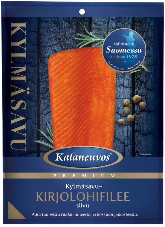 Kalaneuvos Kylmäsavukirjolohifilee siivu 150g vak
