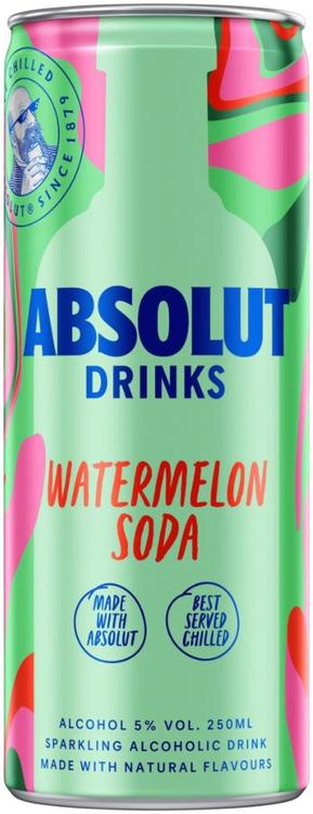 Absolut Watermelon Soda 25cl 5%