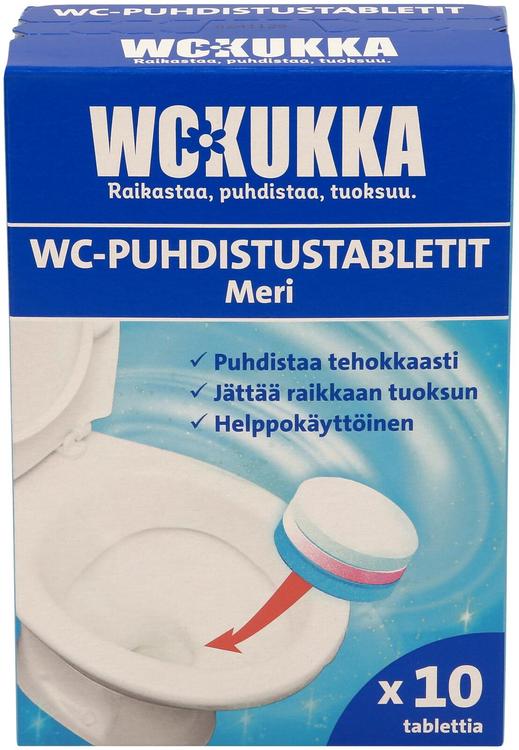 WC Kukka Meri WC-Puhdistustabletti 10x25g