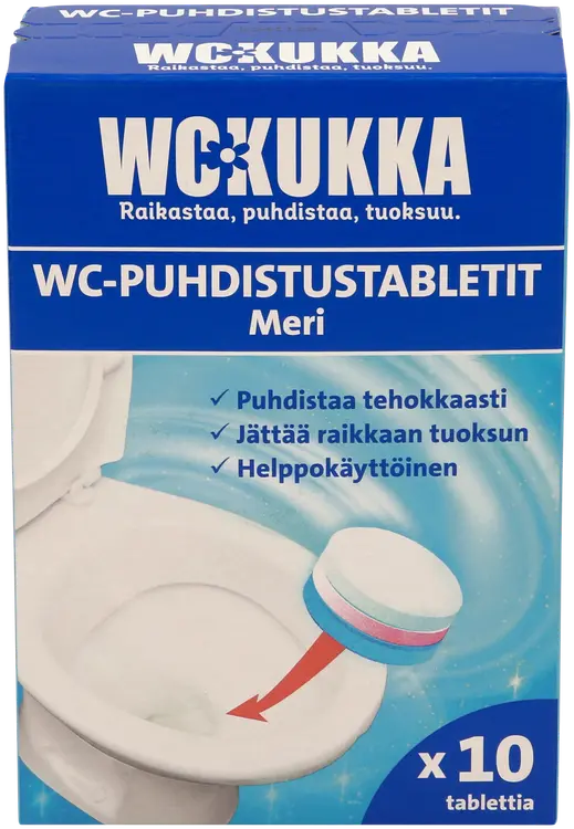 WC Kukka Meri WC-Puhdistustabletti 10x25g