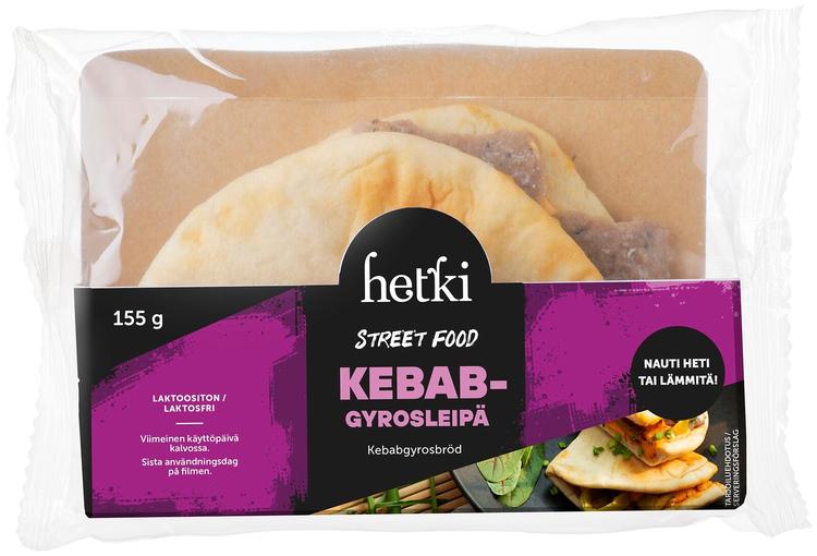 Fresh Hetki Street food Kebabgyrosleipä 155g