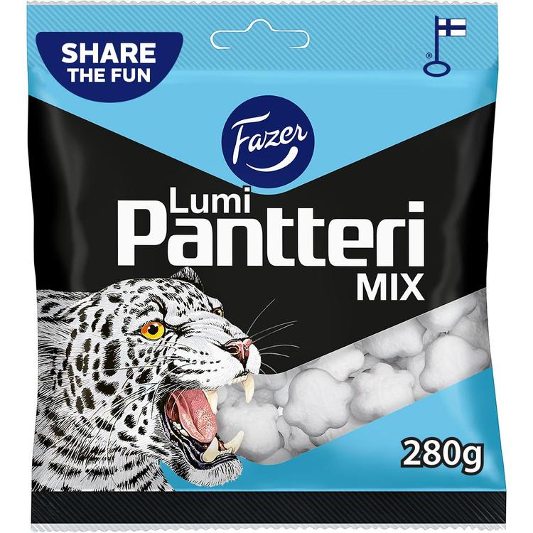 Fazer Lumi Pantteri Mix karkkipussi 280g