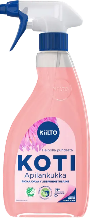 Kiilto Koti biohajoava yleispuhdistussuihke Apilankukka 600 ml