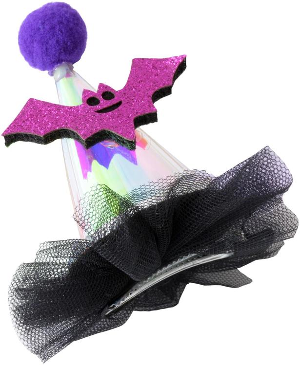 Halloween hiusklipsi minihattu lepakolla