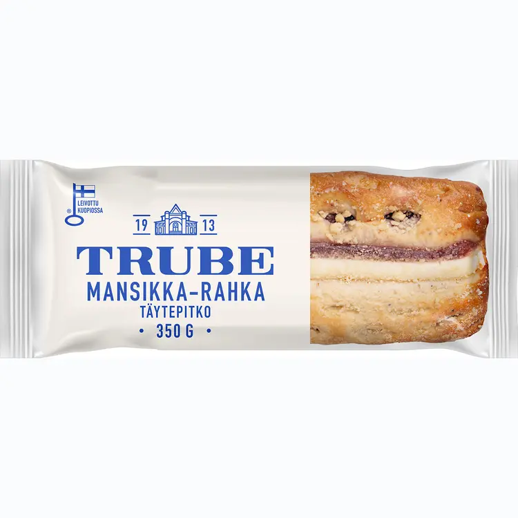 Trube Mansikka-rahkapitko 350g mansikka-rahkatäytepitko