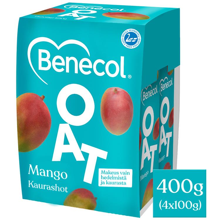 Benecol OAT 4x100g kaurashot mango kolesterolia alentava