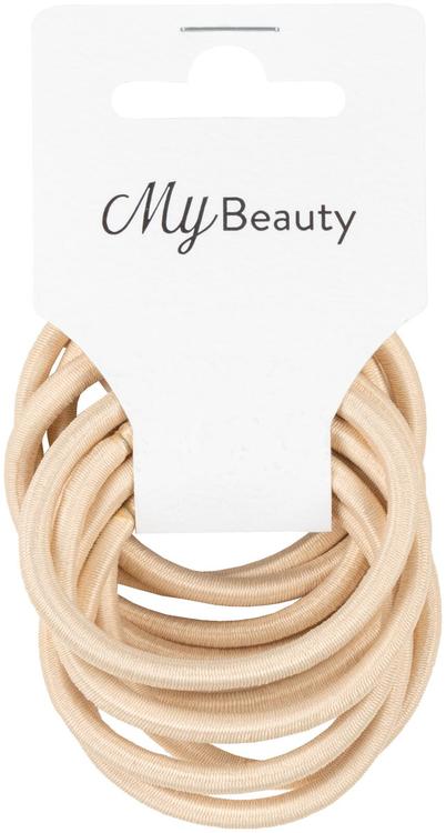 MY BEAUTY hiuslenkki beige pyöreä 10kpl