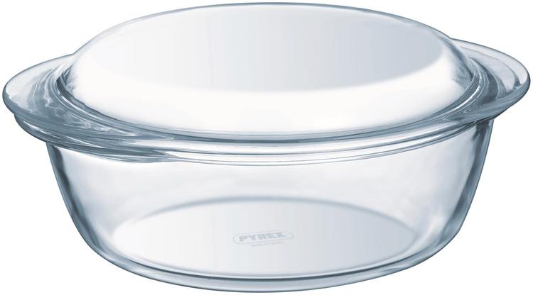 Pyrex lasipata 2,4 l ja kansi 0,8 l