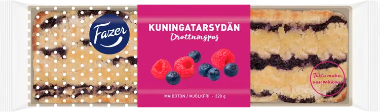 Fazer Kuningatarsydän 320g, marjapiiras