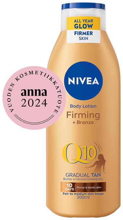 NIVEA 200ml Q10 Firming +Bronze Body Lotion -vartaloemulsio