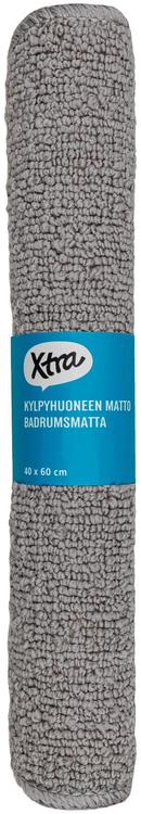 Xtra kylpyhuoneenmatto Anna 40x60 cm harmaa