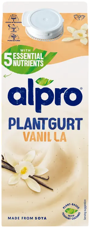 Alpro Plantgurt Hapatettu soijavalmiste, vanilja 750g