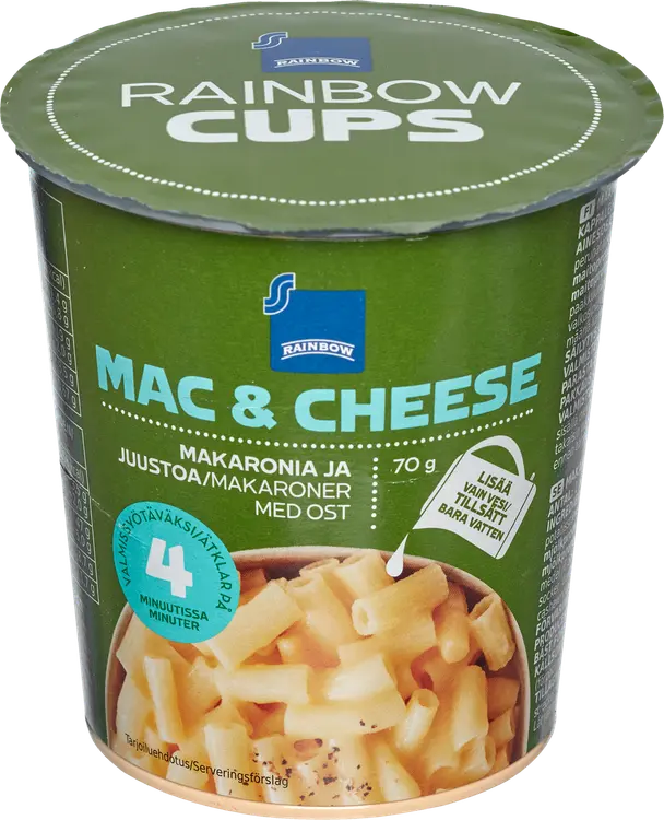 Rainbow 70g Mac & Cheese kuppi