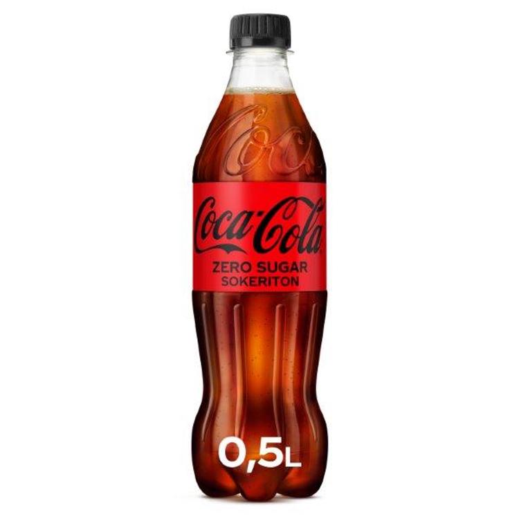 Coca-Cola Zero Sugar virvoitusjuoma muovipullo 0,5 L