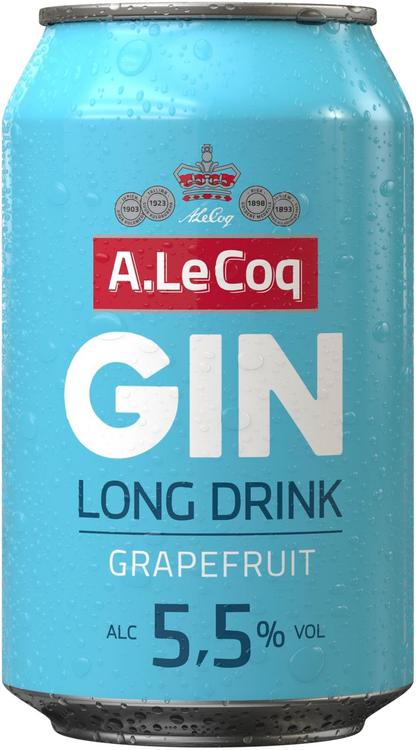 A. Le Coq GIN&Grapefruit Long Drink 5,5% 0,33 l tlk