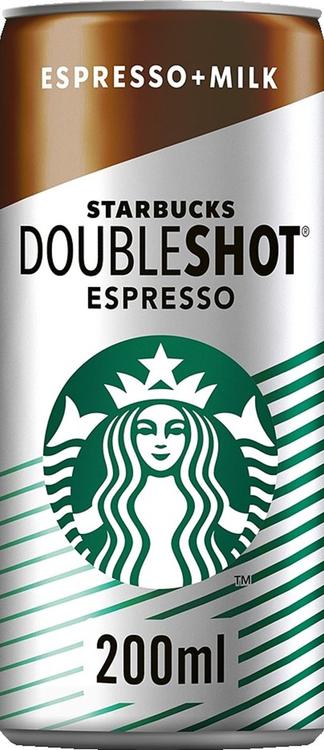 Starbucks 200 ml Doubleshot Espresso maitokahvijuoma