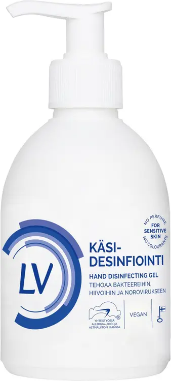 LV 300ml Käsidesinfiointi geeli EN 14476 Noro