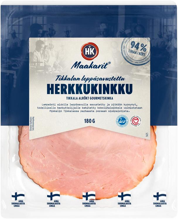 HK Maakarit® Tikkalan leppäsavustettu herkkukinkku 180 g