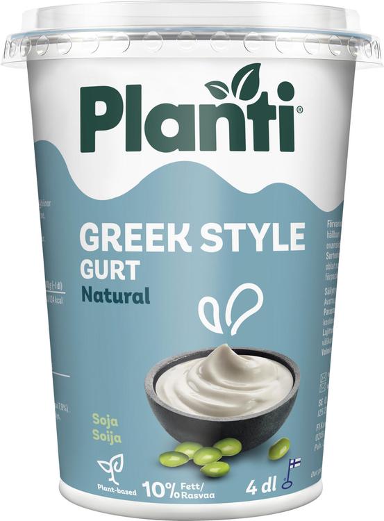 Planti Greek Style Gurt Hapatettu soijavalmiste 4dl
