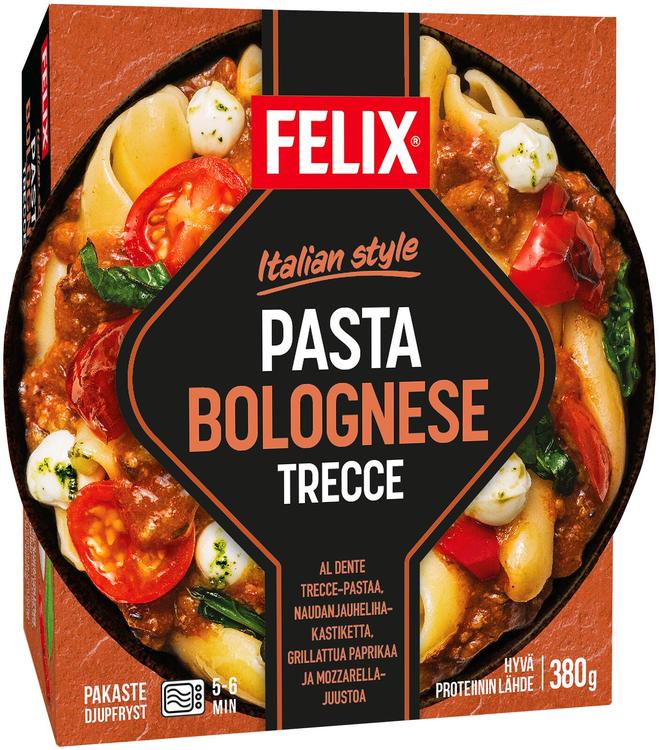 Felix Italian style pasta bolognese trecce pakasteateria 380g