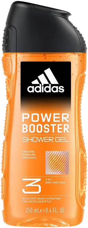 Adidas Power Booster 3in1 Shower Gel 250 ml, suihkugeeli