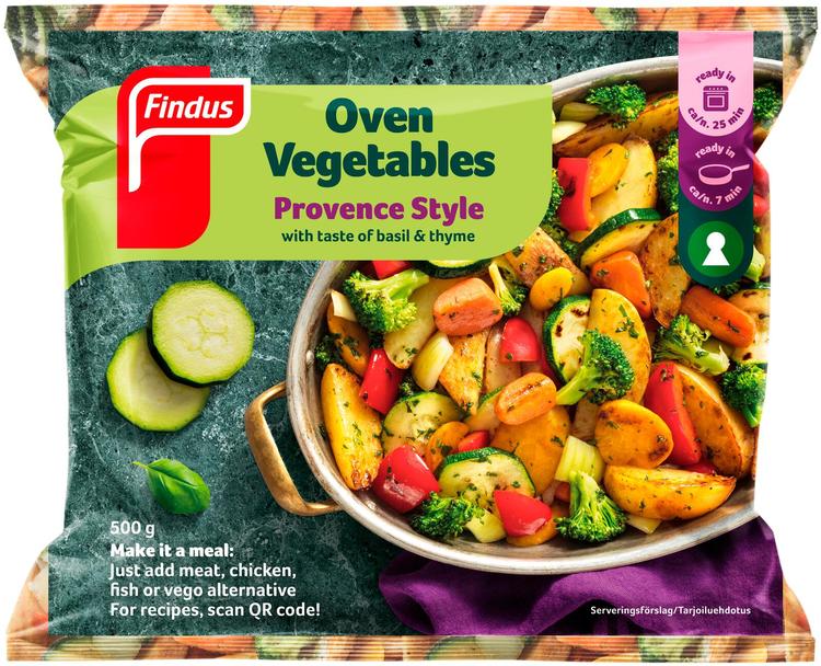 Findus Oven Vegetables - Provence Style 500g, pakaste