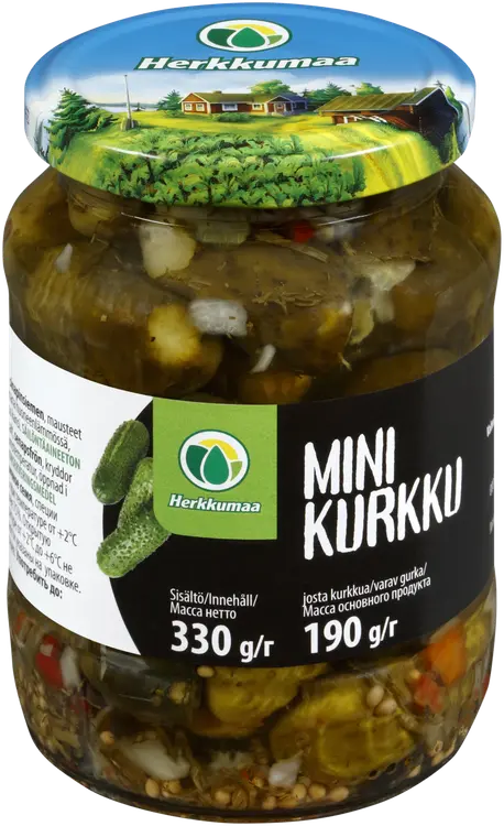 Herkkumaa Minikurkku 330/190g