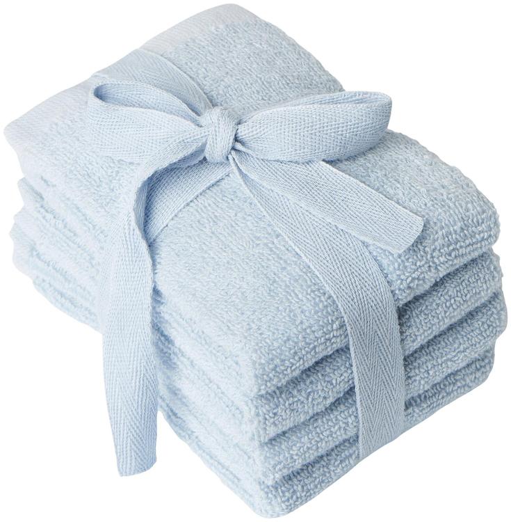 Åhléns Home Kasvopyyhe Stella 30 x 30 cm 4kpl/pkt, vaaleansininen