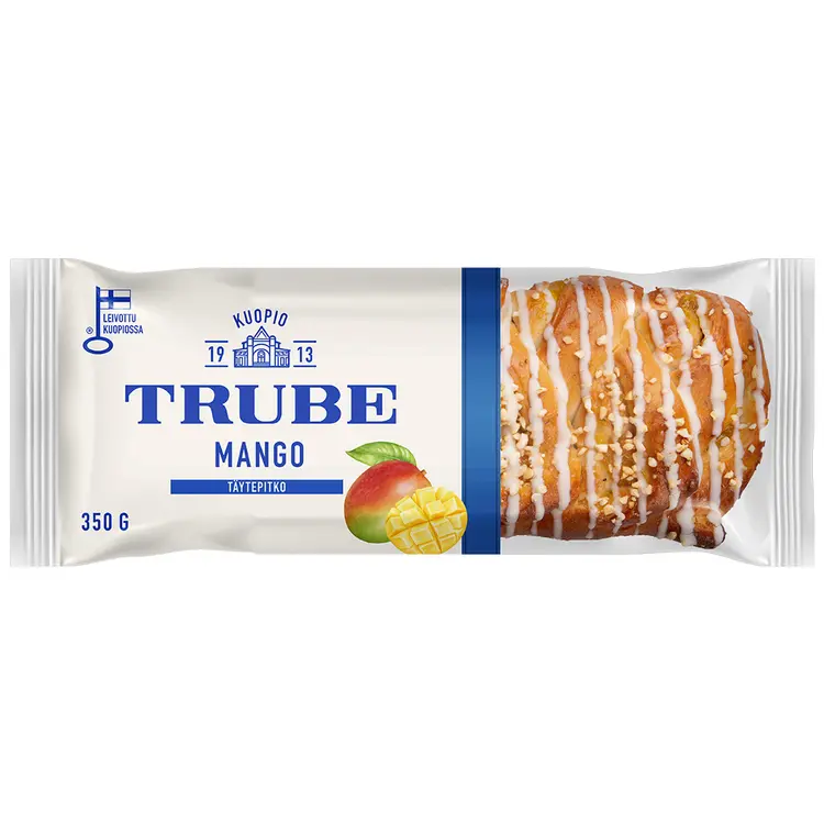 Trube Mangotäytepitko 350 g mangotäytteinen pullapitko