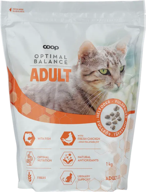 Coop Optimal aikuisen kissan kuivaruoka 1kg