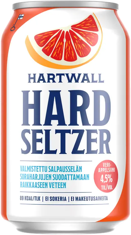 Hartwall Hard Seltzer Veriappelsiini 4,5% 0,33 l