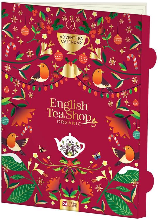 English Tea Shop Luomu Teejoulukalenteri kirjanen 24pss, 43,25g