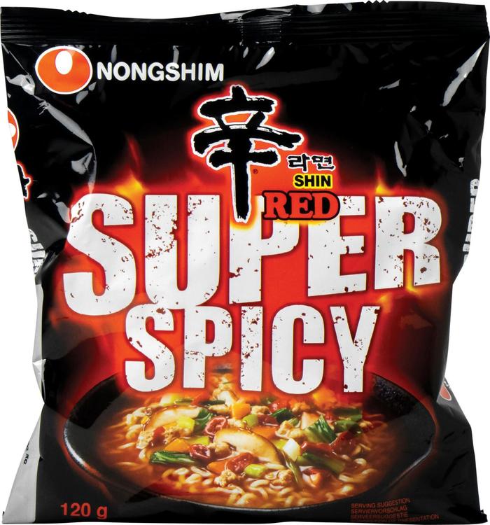 Nong Shim pikanuudeli Shin Red Super Spicy 120g