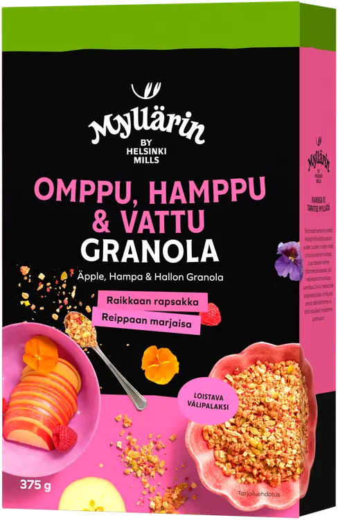 Myllärin Omppu-Hamppu-Vattu Granola 375 g