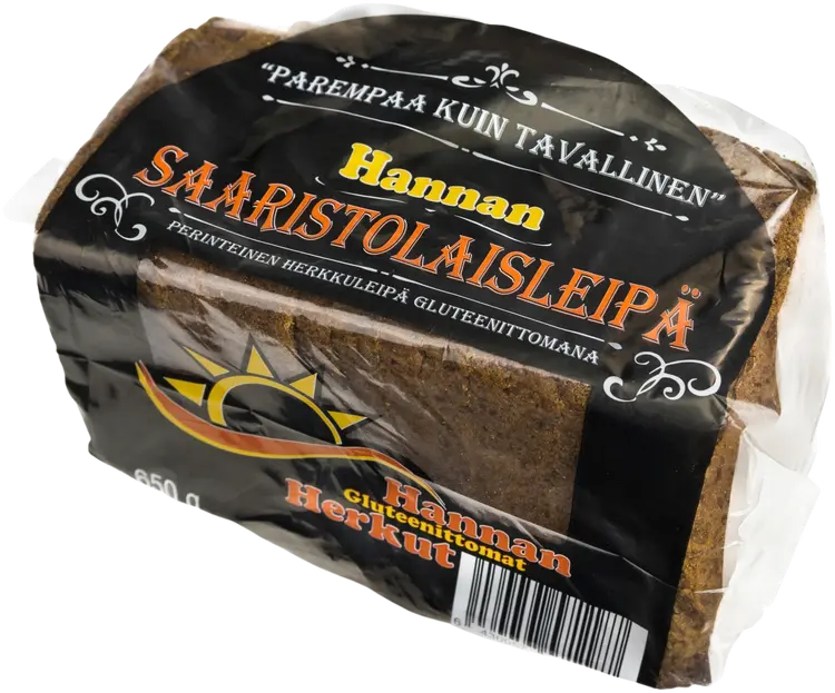 Hannan Gluteenittomat Herkut Saaristolaisleipä 650g, gluteeniton
