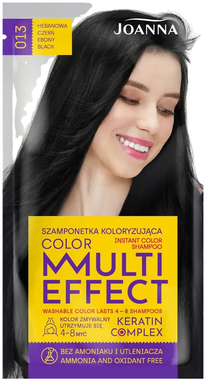 Joanna Multi Effect shampoo Ebony Black 013