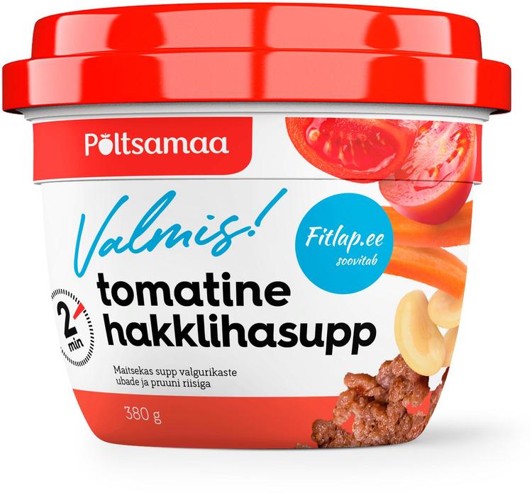 Põltsamaa Valmis! Tomatine hakklihasupp Fitlap 380g