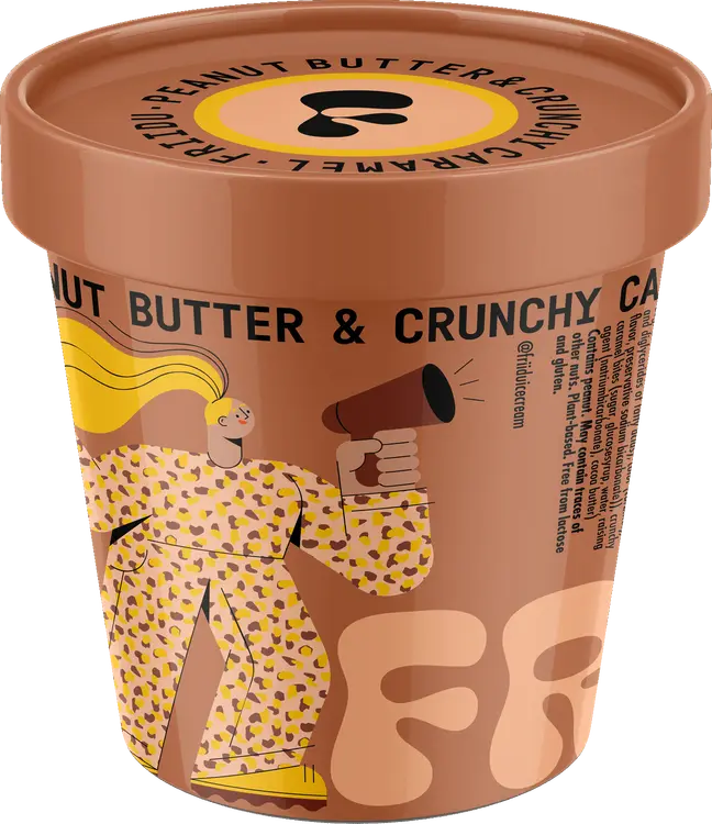 Friidu jäätelö Peanut Butter and Crunchy Caramel 470ml/320g