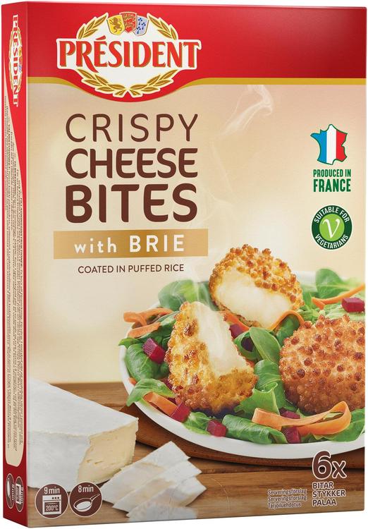 Président Crispy Cheese Bites with Brie 150g