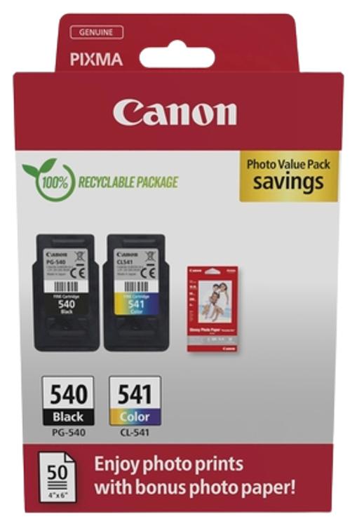 Canon moniväri mustepatruuna PG-540/CL-541 + valokuvapaperi