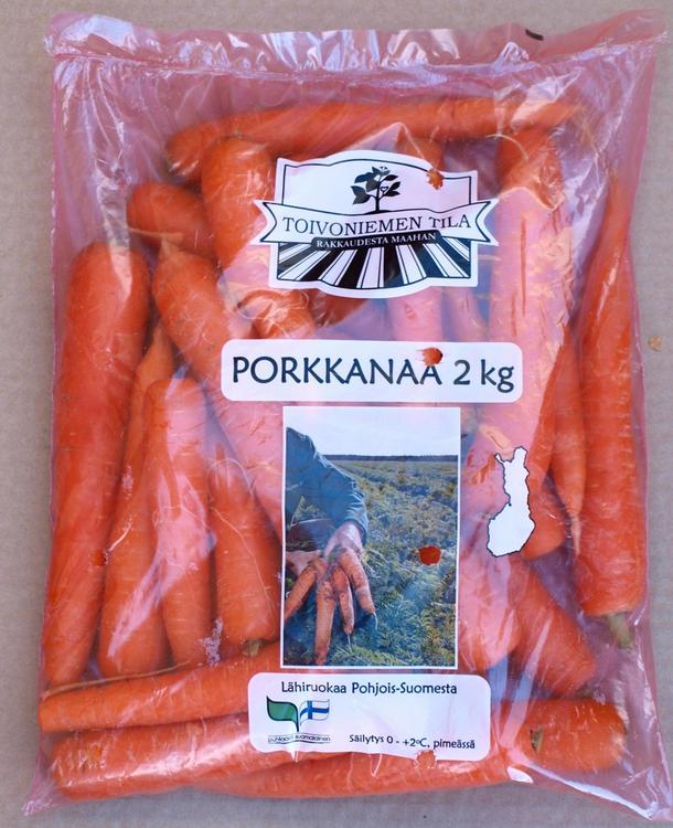 Toivoniemen tila 2kg Porkkana