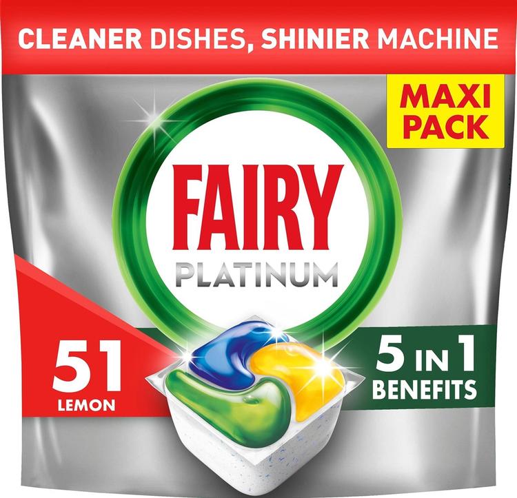 Fairy Platinum All in One Lemon 51kpl konetiskitabletti