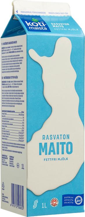 Kotimaista 1 L rasvaton maito