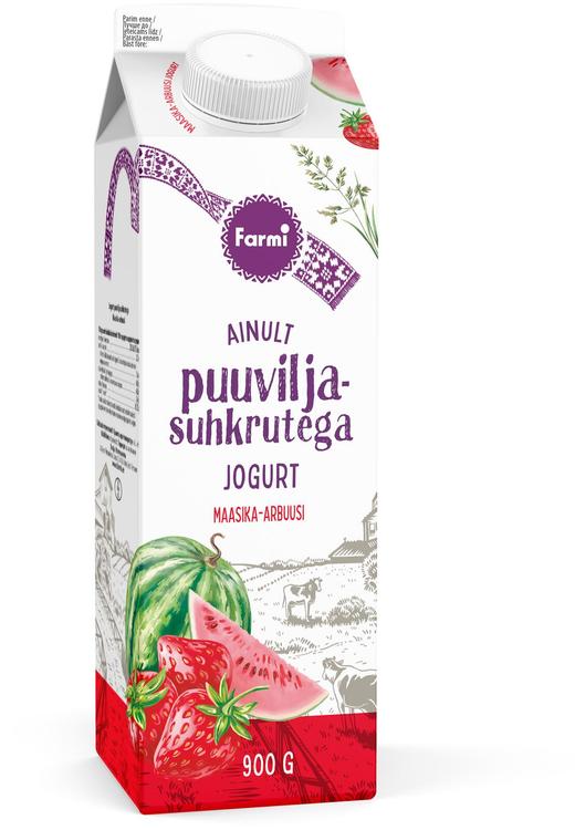 Maasika-arbuusi joogijogurt, 900g