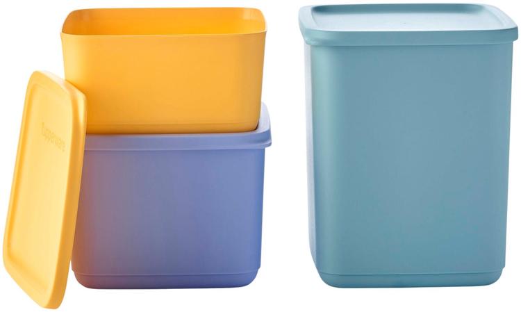 Tupperware rasiasetti Cubix 650 ml + 1 l + 1,8 l