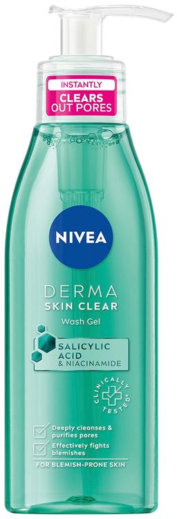 NIVEA 150ml Derma Skin Clear Wash Gel -puhdistusgeeli