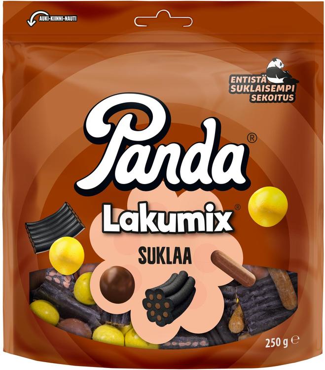 Panda LakuMix suklaa lakritsisekoitus 250g