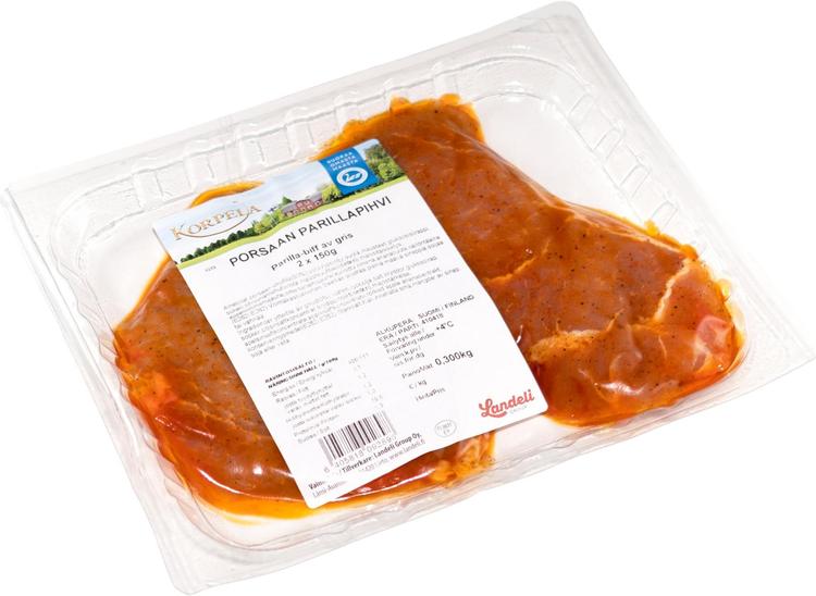 Korpela Porsaan parillapihvi 2x150g
