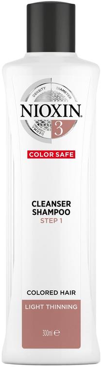 NIOXIN 3 Color Safe Cleanser  Shampoo, Light Thinning 300 ml
