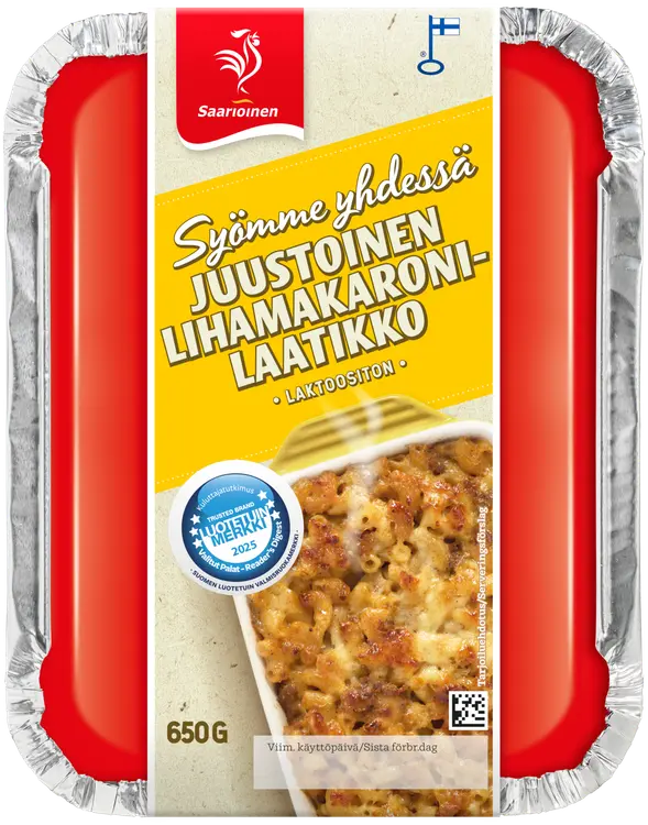 Saarioinen Syömme yhdessä Juustoinen lihamakaronilaatikko 650g